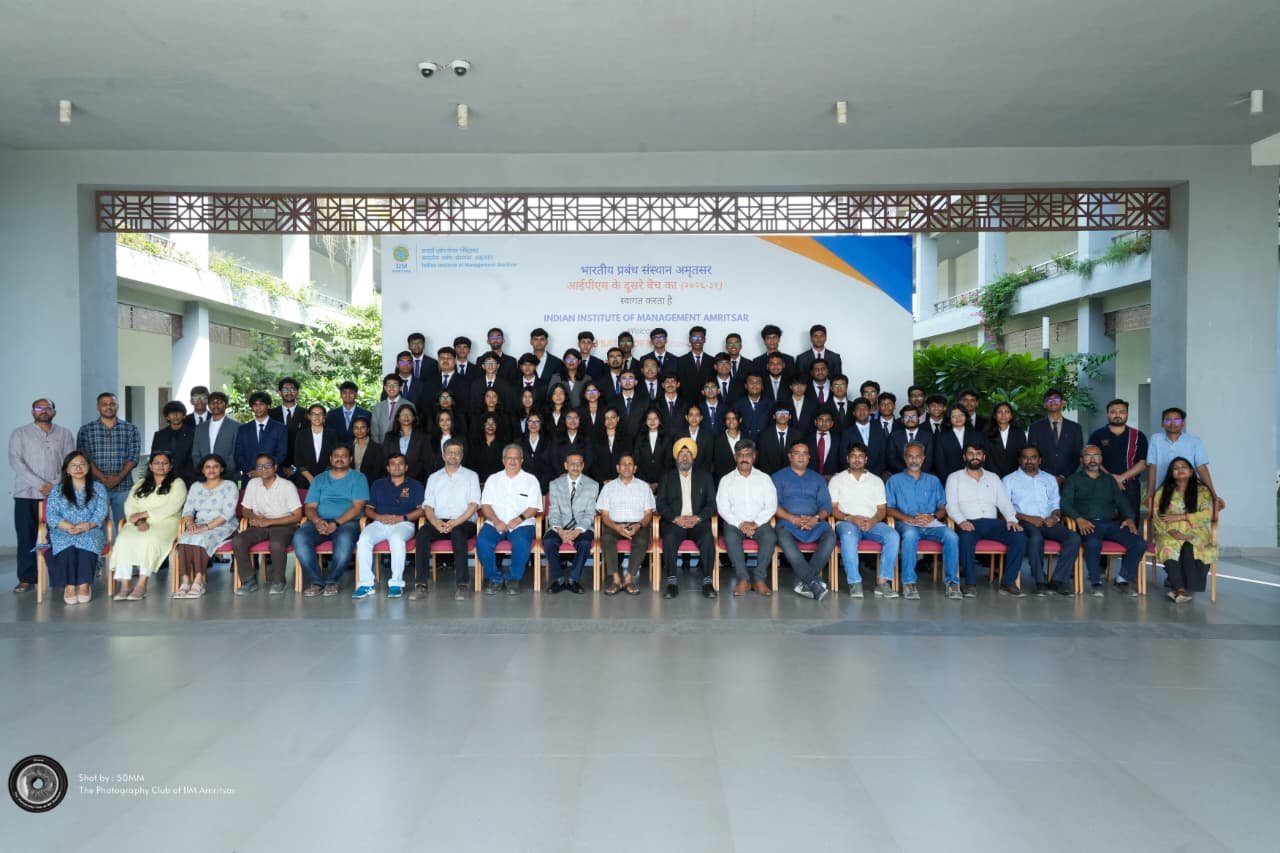 IIM अमृतसर में आई-पी-एम के द्वितीय बैच का शुभारंभ